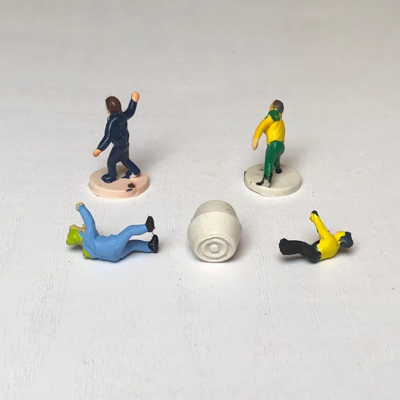 Vintage Painted Miniatures Minis Tiny Hikers Men Figurines for Crafts & Models - Picture 4 of 7